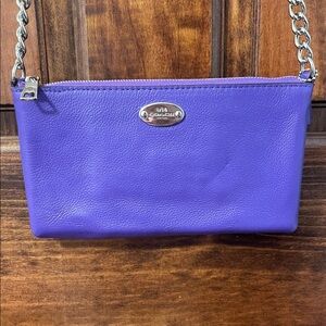 Purple Coach Crossbody wallet